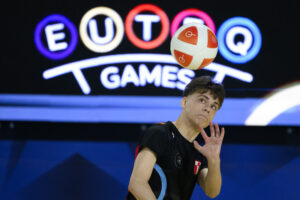 Teqball EU Teq Games at Pala Pellicone in Rome (Italy), April 5, 2025.
