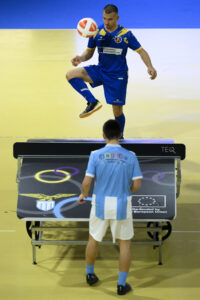 Teqball EU Teq Games at Pala Pellicone in Rome (Italy), April 5, 2025.