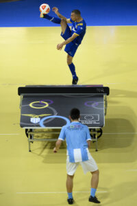 Teqball EU Teq Games at Pala Pellicone in Rome (Italy), April 5, 2025.