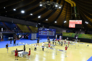 Teqball EU Teq Games at Pala Pellicone in Rome (Italy), April 5, 2025.